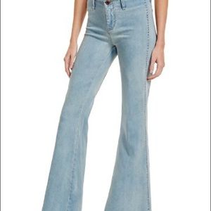 NWT Free People Light Wash Flares